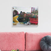 Manifestation Student Strike K7 1986 Mixed-Media C Leinwanddruck (Insitu (Wohnzimmer))