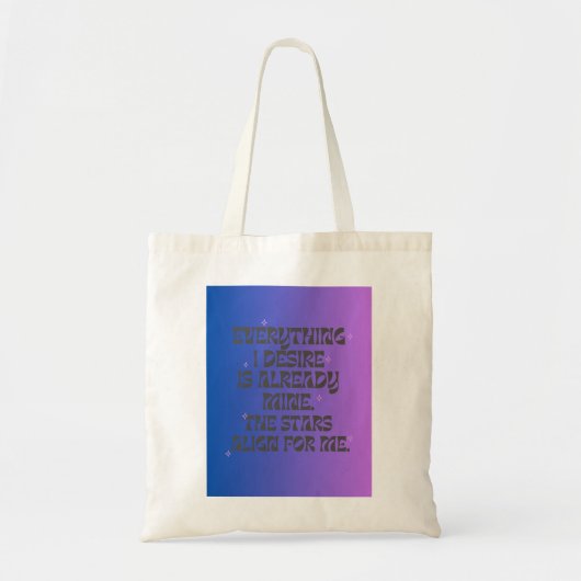 Manifestation Tote Bag Tragetasche (Vorne)