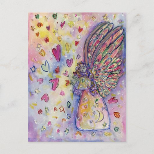 Manifestation Universe Guardian Angel Art Postcard Postkarte (Vorderseite)