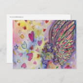 Manifestation Universe Guardian Angel Art Postkart Postkarte (Vorne/Hinten)