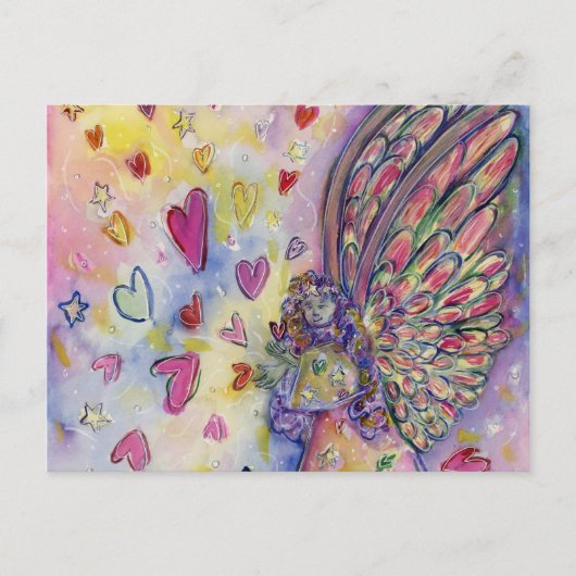 Manifestation Universe Guardian Angel Art Postkart Postkarte (Vorderseite)