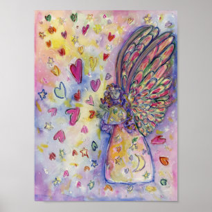 Manifestation von Universum Angel Poster Art Print