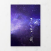 Manifestationen, offen dreifach gefaltete urlaubskarte (Cover)