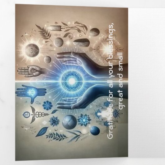 Manifestationen, offen dreifach gefaltete urlaubskarte (Innen Erste Seite)