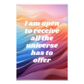 Manifestations Affirmation Poster (Vorne)