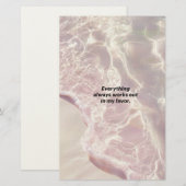Manifestations-Affirmations-Grafik Briefpapier (Vorne/Hinten)