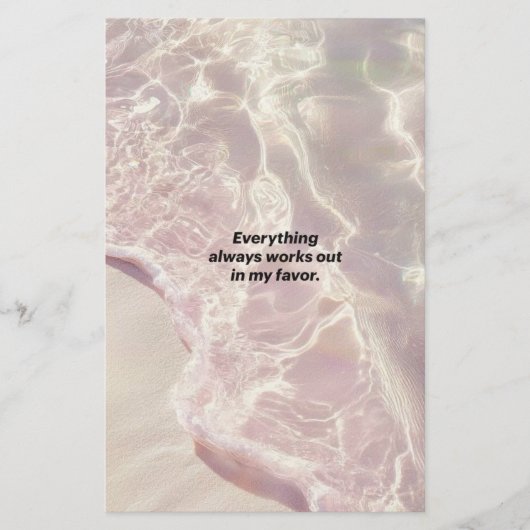 Manifestations-Affirmations-Grafik Briefpapier (Vorderseite)
