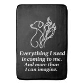 Manifestations-Affirmations-Spruch-Badezimmer-Matt Badematte (Vorderseite Vertikal)