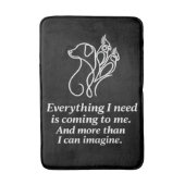 Manifestations-Affirmations-Zitat Badematte (Vorderseite Vertikal)