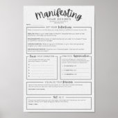 Manifestations-Arbeitsblatt - Absichten Visualisie Poster (Vorne)