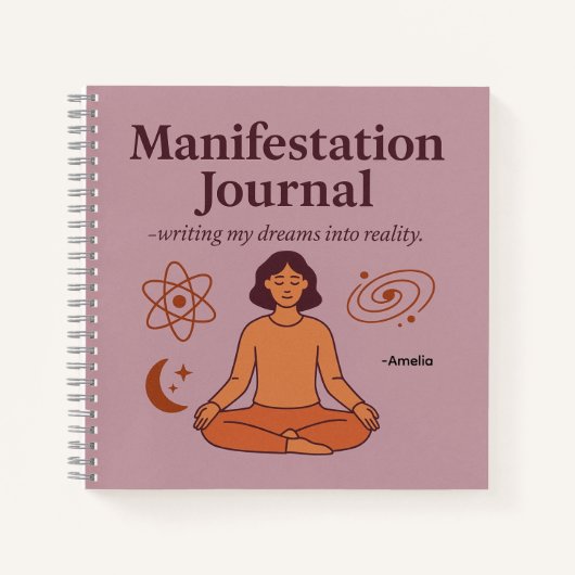 Manifestations-Tagebuch für Träumer Notizblock (Vorderseite)