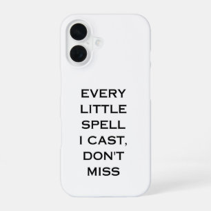 Manifestations-Zitat-Typografie-Design iPhone 16 Hülle