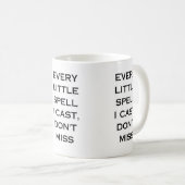 Manifestations-Zitat-Typografie-Design Kaffeetasse (VorderseiteRechts)