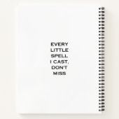 Manifestations-Zitat-Typografie-Design Notizblock (Rückseite)