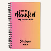 Manifestationsblatt für benutzerdefinierte Gradien Notizblock (Vorderseite)