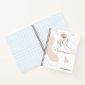 Manifestationsbuch mit braunen Abstrakten Formen Notizblock (Innenseite)