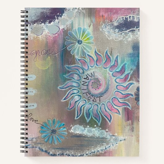 Manifestationsjournal mit Mantra oder wähle dein e Notizblock (Vorderseite)