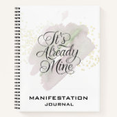 *~* Manifestationsmanifestation AP85 Rose Mint Notizblock (Vorderseite)