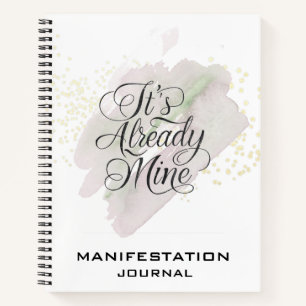 *~* Manifestationsmanifestation AP85 Rose Mint Notizblock