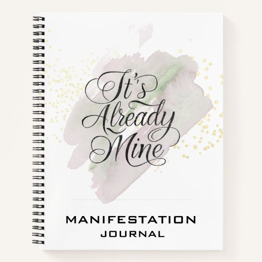 *~* Manifestationsmanifestation AP85 Rose Mint Notizblock (Vorderseite)