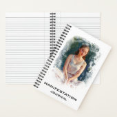 *~* Manifestationsmanifestation Meditating Girl AP Notizblock (Innen)