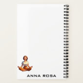 *~* Manifestationsmanifestation Meditating Girl AP Notizblock (Rückseite)