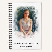*~* Manifestationsmanifestation Meditating Girl AP Notizblock (Vorderseite)