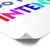 Manifeste tun dies mit Absicht Print Poster (Ecke)