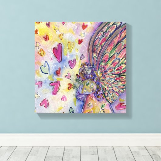 Manifestes Universum Angel Wrapped Canvas Painting Leinwanddruck (Insitu (Holzboden))