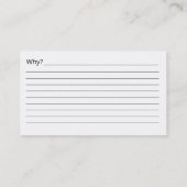 manifestieren der Überschwänglichkeit, indem Gefra Visitenkarte (Rückseite)