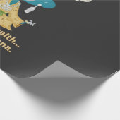 Manifestierender Wohlstands-Affe Zen-Kunst Geschenkpapier (Ecke)