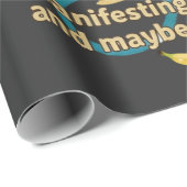 Manifestierender Wohlstands-Affe Zen-Kunst Geschenkpapier (Rolleneckpunkt)