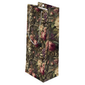 Manifesting Mythos - Gotik Viktorianisch Geschenktüte Für Weinflaschen (Rückseite Schrägansicht)