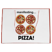 Manifesting Pepperoni-Pizza-Geburtstagsfeier Große Geschenktüte (Vorderseite)