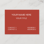 Manifesting Pepperoni Pizza Restaurant Visitenkarte (Rückseite)