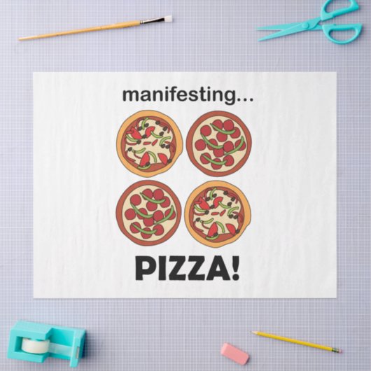 Manifesting Pepperoni Pizza  Seidenpapier (Basteln)