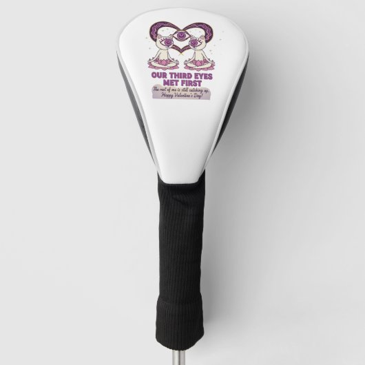 Manifesting Soulmate valentine's day Golf Headcover (Vorderseite)