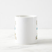 Manifesting Wealth Affe Zen-Kunst Kaffeetasse (Mittel)