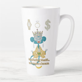 Manifesting Wealth Affe Zen-Kunst Milchtasse