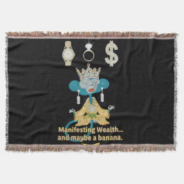 Manifesting Wealth Monkey zen art  Decke