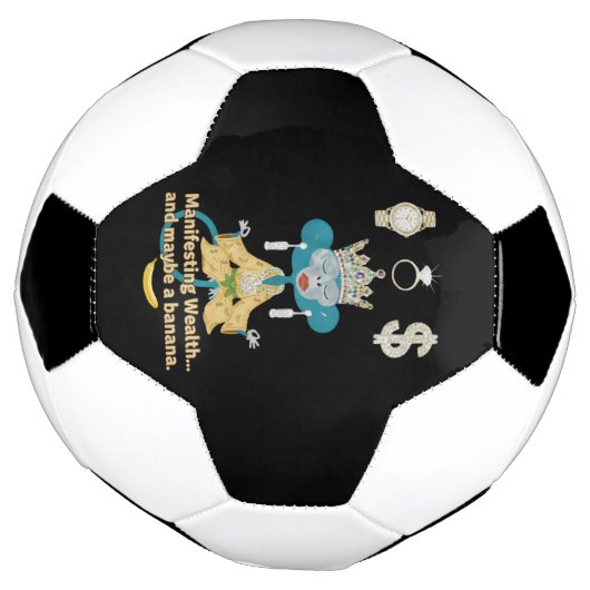 Manifesting Wealth Monkey zen art  Fußball (Gedreht)