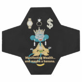 Manifesting Wealth Monkey zen art  Fußball (Flach)