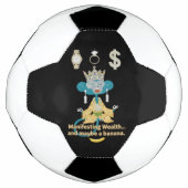 Manifesting Wealth Monkey zen art  Fußball (Vorderseite)