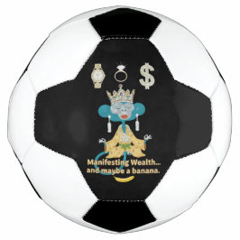 Manifesting Wealth Monkey zen art  Fußball