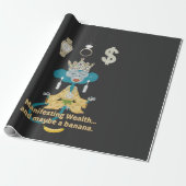 Manifesting Wealth Monkey zen art  Geschenkpapier (Ungerollt)