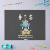 Manifesting Wealth Monkey zen art  Seidenpapier (Basteln)