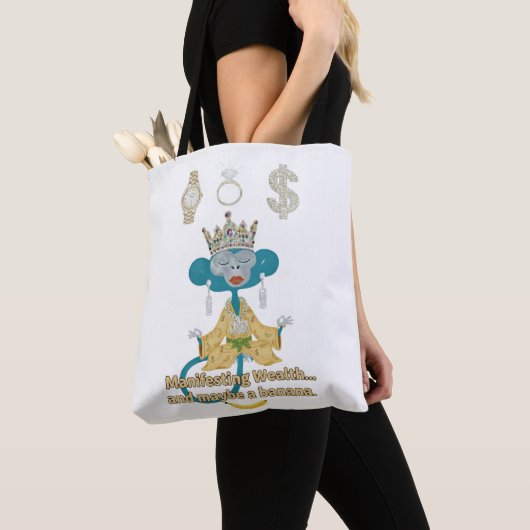 Manifesting Wealth Monkey zen art  Tasche (Von Nahem)
