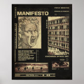 Manifesto - Brutalist Design Poster (Vorne)