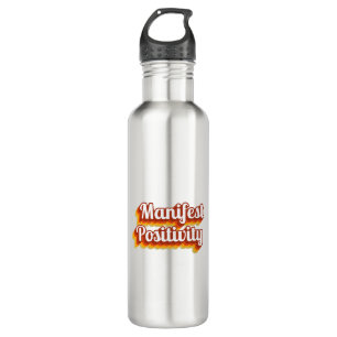 Manifestposition Edelstahlflasche