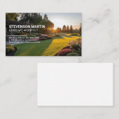 Manikarter Rasen | Blumenbeet | Landflucht Visitenkarte (Vorne/Hinten)